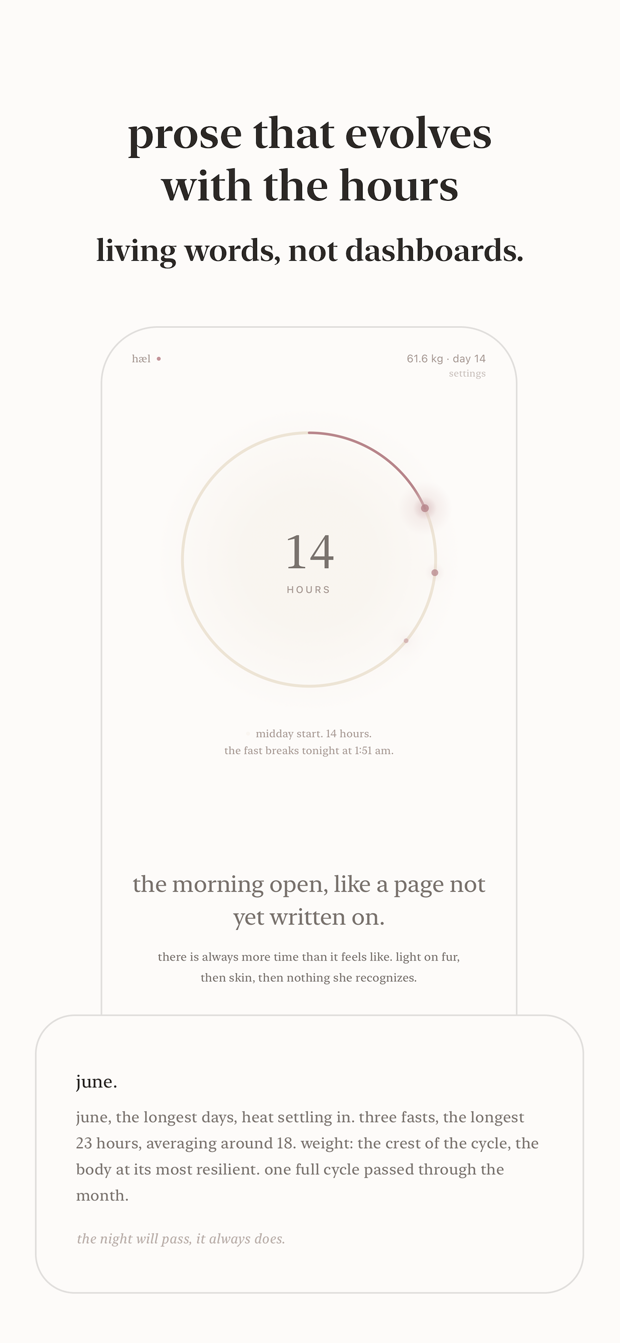 the enso ring, cycle-aware fasting selector